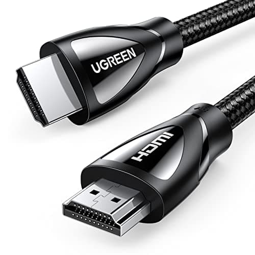 UGREEN 8K HDMI Cable Ultra HD High Speed 48Gbps HDMI 2.1 8K 60Hz Support Dynamic HDR, Dolby Vision, eARC, Compatible for Xbox One, Nintendo Switch, PS4 Pro, Samsung TV, Roku, Nylon Braided (6FT)