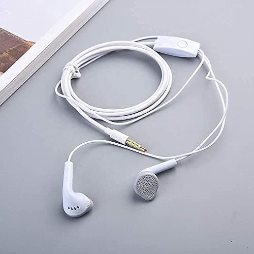 D2Q Original-Galaxy Wired In Ear Earphones For All Samsung Smartphones With Mic | Pure Bass Sound | One Button Multi-Functional Remote | Comfort Fit | 6 Months Warranty (White) 5