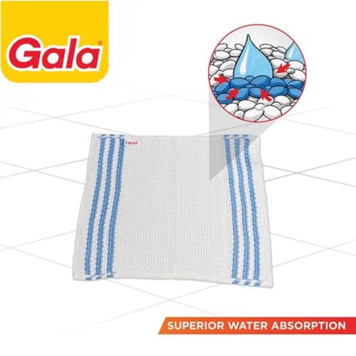 Gala Microfiber Advance Floor Cleaning Cloth(Pocha) for Mopping - White, Pack of 2 (163054) 3