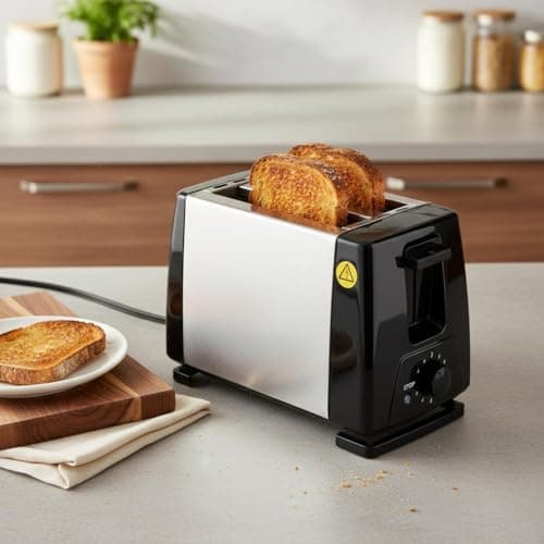SNAPPSY Home Use 2-Slice Toaster Defrost Setting Electric Toast Creator Compact Size Pink Toaster Space-Saving Design for Breakfast, Bh-030 100V Jp 2