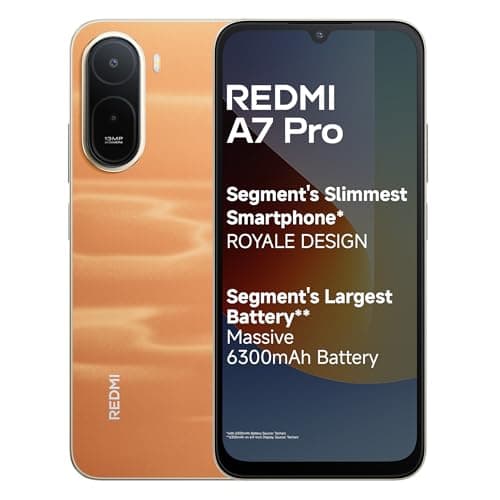 REDMI A7 Pro 4G (Sunset Orange, 4GB RAM, 64GB Storage) | Segment's Slimmest Smartphone | Segment's Largest 6300mAh Battery| Segment's Largest 17.53cm and Smoothest 120Hz Display