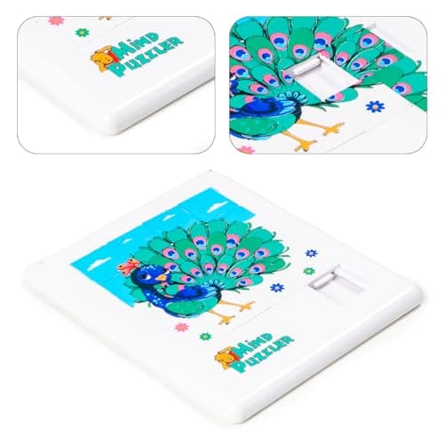 Toysbox Mind Puzzler Cuties Peacock Designed Framed Puzzle Game for Kids - Challenging Brain Teaser for Creative Thinking and Problem Solving 4
