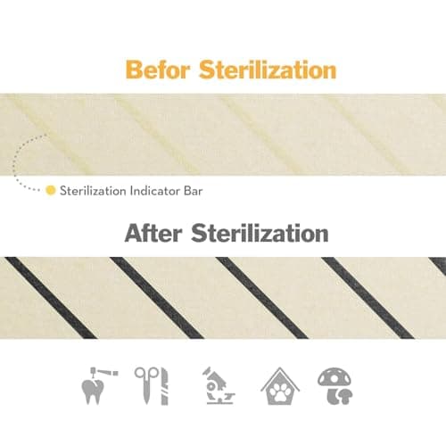 Gadget Deals- Autoclave Tape | Sterilization Tape | Sterilization Tape for hospital | 19mm x 50m- autoclave indicator strips 5