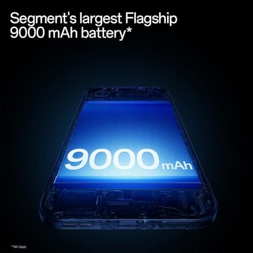 OnePlus Nord 6 | 12GB+256GB | Pitch Black | Snapdragon 8s Gen 4 | Segment's First Stable 165FPS Gaming | Segment's Largest 9000mAh Battery | Most Complete IP Rating | Personalized AI 5