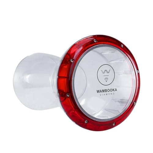 Wambooka DAR-RD Touring Series Diamond Wet & Dry Darbuka | 8.75" Head & Unbreakable PC Body | Lightweight Drum for Deep Bass & Crisp Highs | Includes Padded Bag, Allen Key & Learning Course | Red 2