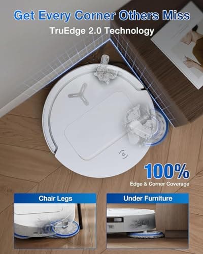 ECOVACS Deebot T50 PRO Omni 2-in-1 Robot Vacuum Cleaner & Mop, New Launch, 15000Pa Suction, 6400mAh Battery, 8.1cm Ultra-Thin, ZeroTangle 2.0, AIVI 3.0 Obstacle Avoidance, Auto Wash/Dry/Refill, 320Min 3