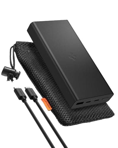 Spigen ArcPack 20000mAh Power Bank, PD3.0, PPS, Fast Charging, 30.0W Max Output, 2 Type-C Ports, 1 USB-A Port - (Aluminum, Black)