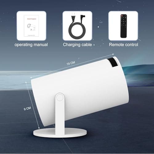 TMY Mini Projector for Phone, Portable Small 1080P Full HD Supported for iOS/Android/Laptop, VideoProjector Y3 Compatible with Fire Stick, HDMI, USB, PS5, Xbox (HY300 Projector) 3