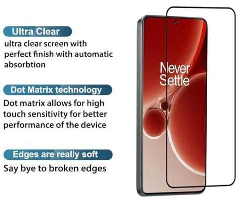 JGD PRODUCTS for OnePlus Nord 4 5G Tempered glass with Full Edge Protection and Easy Installation Kit 3