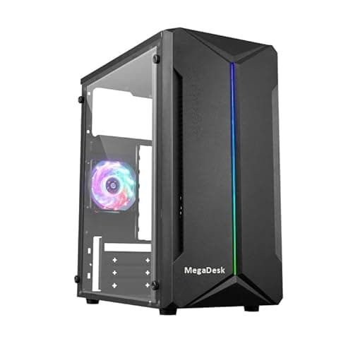 MegaDesk Computer Desktop PC (Core i5-3400 / 8GB RAM / 256GB SSD/HDMI/VGA/Ethernet/HD Graphics 3600 / USB 3.0 / Win 10/ Wi-Fi) Basic Software Installed (8-256GB)