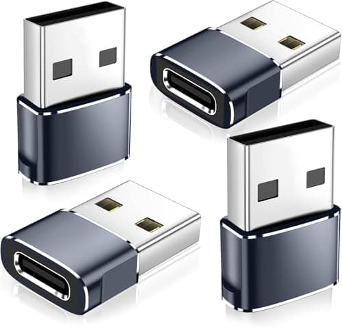 rts 4 Pack High Speed Type c OTG Adapter Converter Charger Compatible with iPhone 17 17e Pro Max,16 15,Apple iWatch S11 S10 SE,AirPods 3,iPad mini Air, Samsung Galaxy S25 S26 laptop smartphone Tablets