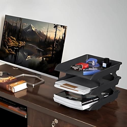 Joystick Multi-Functional Desk Organizer Office Table Organizer for Files, Stationery & Essentials, Modern & Stylish Workspace Solution (Pack Of 1) 4