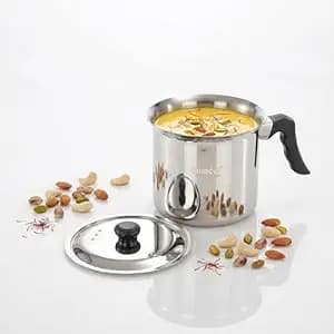 Sumeet ISI Certified HeavyPly Premium Stainless Steel Cross Edge Induction & Gas Stove Friendly Milk/Tea/Coffee Maker/Warmer with Lid - 1750ml