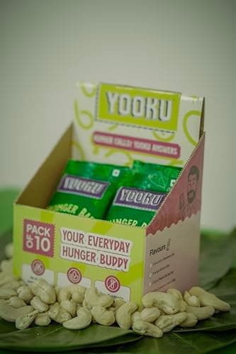 Yooku Hunger Bar – Paan Cashew Protein & Energy Bar | Indian Fusion Snack | No Added Refined Sugar | Zero Preservatives | Pack of 10 (35g Each) 4