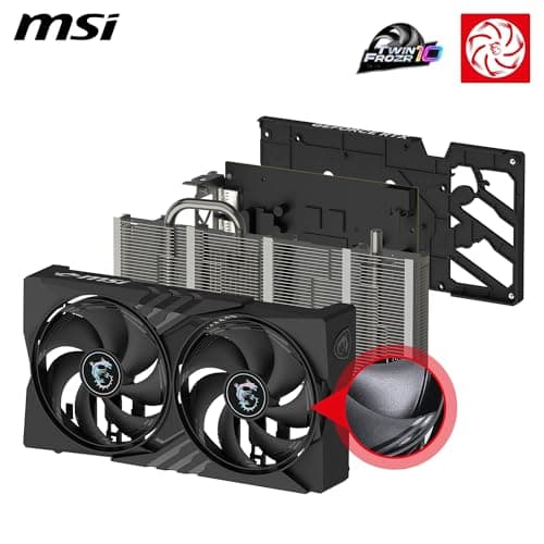 MSI GeForce RTX 5050 8G Gaming OC Graphic Card - NVIDIA GeForce RTX 5050 GPU, 8GB GDDR6 128-bit Memory, 20 Gbps, PCI Express Gen 5 x16 Interface, Upto 2632 MHz, Twin FROZR 10 4