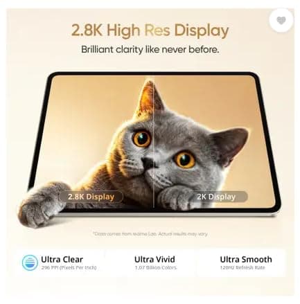 realme Pad 3 with Biggest Battery in Segment 8 GB RAM 128 GB ROM 11.6 inch with Wi-Fi Only Tablet (Space Grey) 5