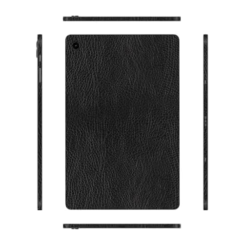 Capes Tablet Skins Compatible with Samsung Galaxy Tab S9 FE | Ultra-Thin Protective Film | Anti-Scratch Vinyl Decal Skin | Not Case/Cover (Black Leather, Full Body Skin)