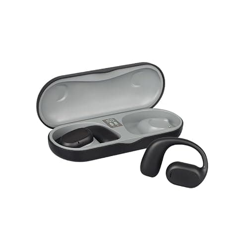AirFit Rogear Open-Ocam Ear Sports Earbuds feature air conduction technology, deliver up to 20 hours of playback, include four built-in microphones, and house powerful 15mm drivers. Available in black