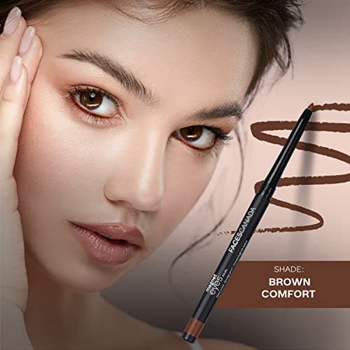 FACESCANADA Magneteyes Color Kajal - Brown Comfort 03, 0.30G | Highly Pigmented Kohl | 12 Hr Long Stay | Matte Finish | Single Stroke Glide | Water Proof | Smudge Proof | Almond Oil Enriched - Pencil 2