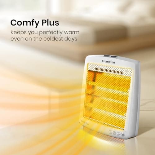 Crompton Comfy Plus 800 Watt Quartz Room Heater with 2 Heat Setting | Handle to carry | Neon Lamp indicator 4