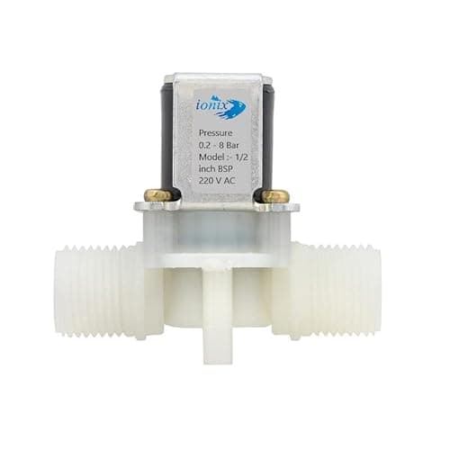 IONIX 1/2 Inch Inlet-Outlet Diaphragm Solenoid Valve for Water Purifiers domastic, Commercial, Agricultulture, Irrigation, Hydroponics, Aquaponics, Aquarium and many more (230 V AC)