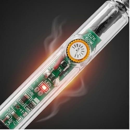 DZK 60W Professional Soldering Iron (Ideal for Soldering Iron Kit Set) - 60 Watt High Power Soldering Machine | Adjustable Temp Solder Iron Gun for Mobile Repairing 4
