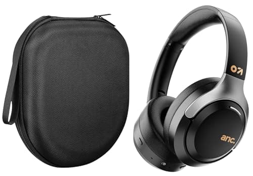 VERTUS® Headphone Protective Storage Case Cover for GOBOULT Newly Launched Anchor Bluetooth Wireless Over Ear Headphones (Hard Shell|EVA|Black)