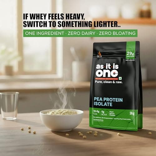 AS-IT-IS ONE Pea Protein Isolate - Plant Based - Unflavoured, 29g Protein, Supports Muscle Recovery & Growth, Adults of All ages, kg 2