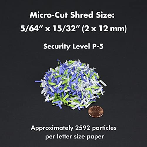 Aurora Professional Grade AU125MA 120-Sheet Auto Feed High-Security Micro-Cut Paper Shredder/60 Minutes/Security Level P-5 4