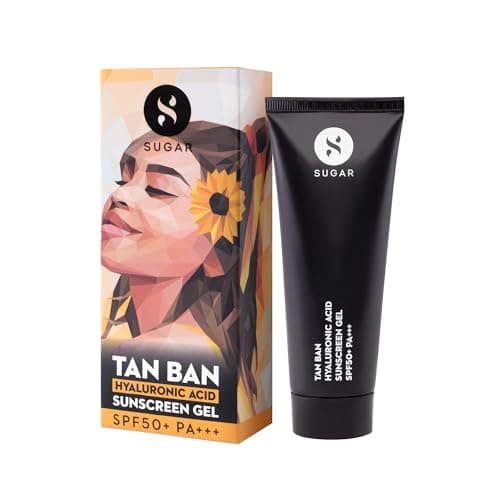 SUGAR Cosmetics Tan Ban Hyaluronic Acid Sunscreen SPF50+ PA+++ Gel |All Skin Non Greasy | Light Weight Formula | 50ml 4