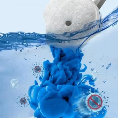 Disposable Toilet Brush with 8pcs Sponge Refills, Wall Mounted Bracket Disposable Toilet Bowl Cleaner Wand, Toilet Cleaning System for Supreme Deep Cleaning and Hygienic Bathroom with Holder 4