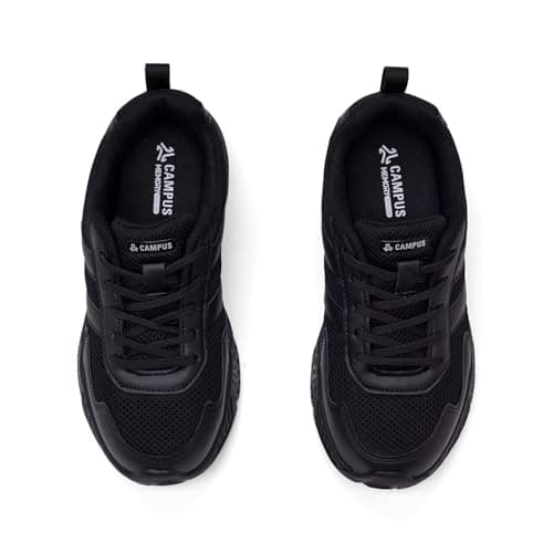 Campus Child CS-26105C BLK/Silver School Shoes - 2UK/India 1 Pair 4