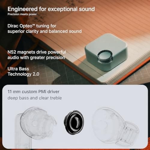 Buds 2 TWS Bluetooth Earbuds with 46dB Active Noise Cancellation, 12.4mm Dynamic Bass Driver, Spatial Audio, Low Latency Gaming Mode & 40 Hours Battery Life 3