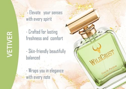 Wildcrust Vetiver Perfume for Men 50ml | Long Lasting Fresh Earthy & Woody khus Fragrance | Premium Clean Green Masculine Scent | Intense Men's Perfume for Daily Office, Business & Summer Wear 4