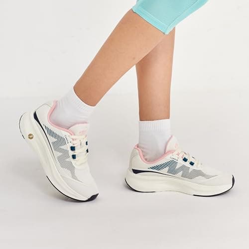 Campus Women's Ciara Running Shoes Off.WHT/Baby.Pink - 7UK/India 5