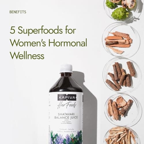 Kapiva Her Foods Shatavari Balance – 1L (Pack of 2) | Supports Hormonal Balance & Healthy Cycles | 100% Ayurvedic, Natural & Non-Hormonal Women’s Wellness Drink | Her Care Juice 2