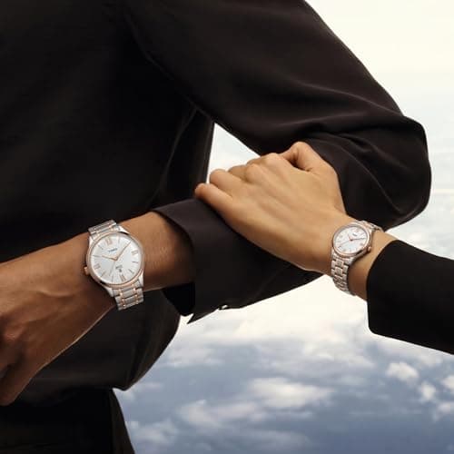 TIMEX Empera Round 43mm Silver Dial Analog Pair Watch - TW00PR285 4