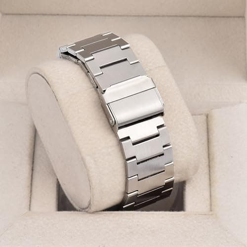 SWADESI STUFF Stainless Steel Date Display Mens Wrist Analogue Watch (Blue), Dial-Color:Multicolour, Band Color:Silver (Green) 5
