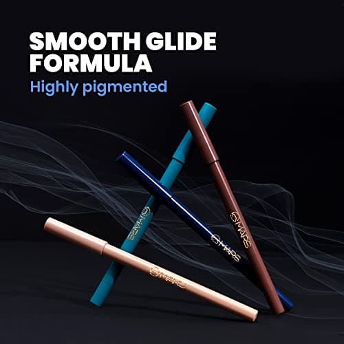 MARS Won't Smudge Won't Budge Smooth Glide Kajal Pencil | Long Stay & Waterproof (1.4G) (01-Golden Hour Matte) 2