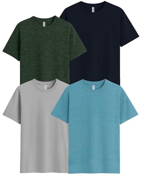 Sleepynuts Men's Regular Fit Round Neck Half Sleeves Solid Casual Wear T-Shirt
