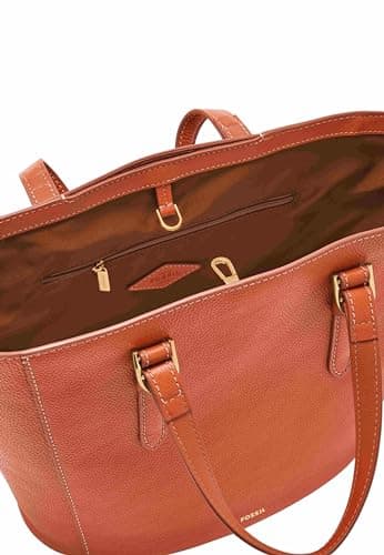 Fossil Women Tessa Red Tote Bag SHB3170619 2