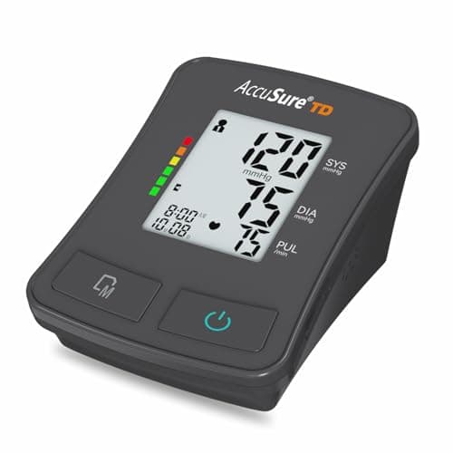 AccuSure TD Fully Automatic Digital Blood Pressure Monitor With Large Display, Most Advance Technology & Accurate Measurement Includes Type-C USB power port