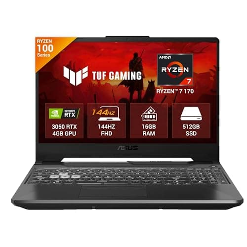 ASUS TUF A15 (2026), AMD Ryzen 7 170,RTX 3050-4GB,16GB RAM (Upgradeable),512GB SSD,FHD, 15.6"(39.6 cm),Windows 11,M365 Basic(1 Year),Office 2024, Graphite Black, 2.3 Kg, FA506NCQ-HN007WS,Gaming Laptop