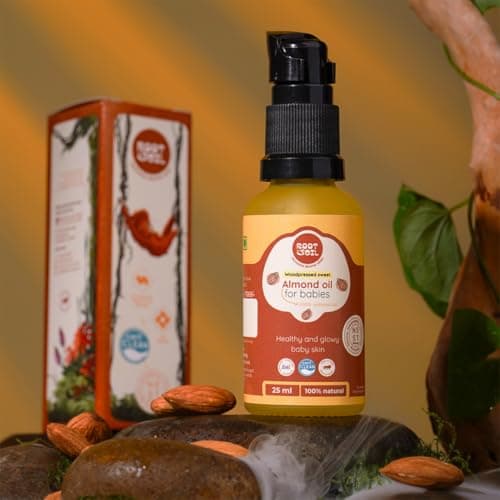 ROOT and SOIL Wood-Pressed Sweet Almond Oil for Babies — 25ml Trial Size | 0+ Months | 100% Pure | Wood-Pressed Cold Process | Newborn Safe | Baby Massage Oil | No Preservatives 2
