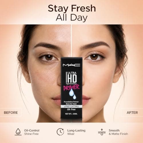 MAAC Ultra HD High Definition Primer Long Lasting Oil Free Foundation Base Lightweight Primer for Flawless Finish Pore Minimizing Skin Controls Oil Stay Smooth for All Skin Types Daily Use 2