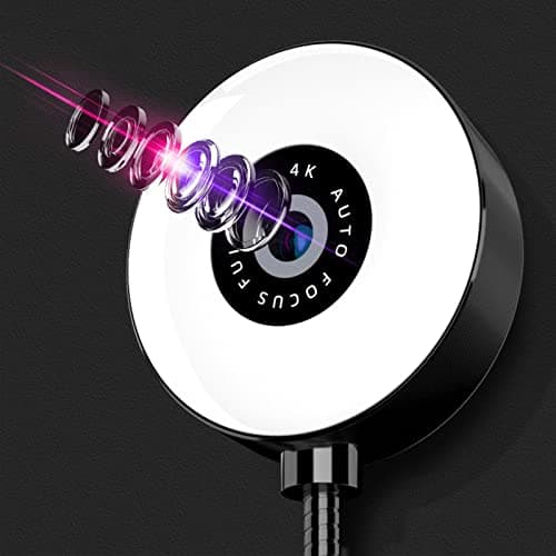 ZOOMELLA Webcam 4K 2.0 Noise Reduction Adjustment for Webcast Facetime Live Broadcast|Computers/Tablets & Networking |Webcams 2