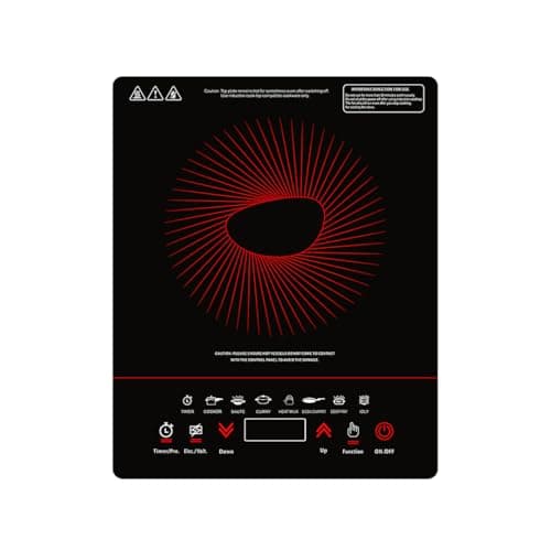 Pigeon By Stovekraft ABS Plastic Acer Plus Induction Cooktop 1800 Watts With Feather Touch Control - Black