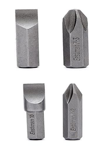 Eastman Bit For Impact Driver Bit Set Pack Of 4 Pcs Screwdriver Hex Bit in Sand Finish, Material Chrome Vanadium Steel Screw Driver Bits Heavy Duty Hand Tools Sets Professional Use (EID-5001) 3