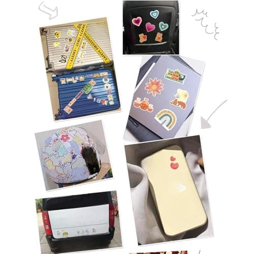 The Style Sutra 4x50 Pieces Tile Stickers PVC Ornament Luggage Decals for Laptop Suitcase Wall|Crafts | Scrapbooking & Paper Crafts | Scrapbooking 4