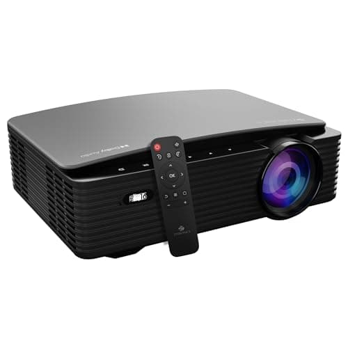 ZEBRONICS PIXAPLAY 16 Dolby Smart LED Projector, 10000 Lumens, 4K Support, 200 Inch Screen Size, USB, HDMI, AV, AUX, WiFi, 1080p Native, Supports Bluetooth, APP Support, Miracast, Airplay